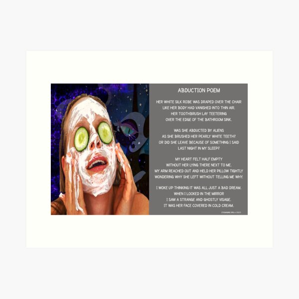 Abduction Poem Art Print