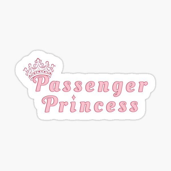 Combo 3Pcs Passenger Princess Colorful Sticker Passenger Princess Style Ver  1