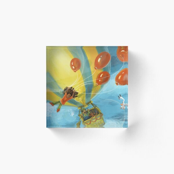 Balloon Lift Off 6, Balloon Crossing Acrylic Block