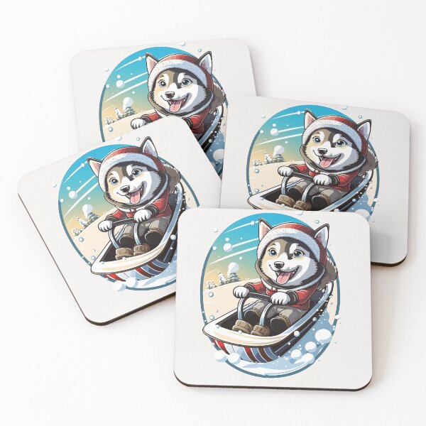 Item preview, Sledding Husky designed and sold by Wolf-Pack-Shop.