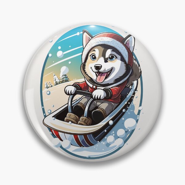 Item preview, Sledding Husky designed and sold by Wolf-Pack-Shop.