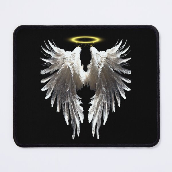 Item preview, White angel wings with halo designed and sold by SteampunkMoai.