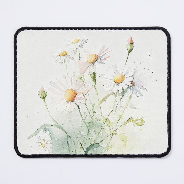 Item preview, April Birth Month Flower, Watercolor Daisy Flower designed and sold by evermore-design.