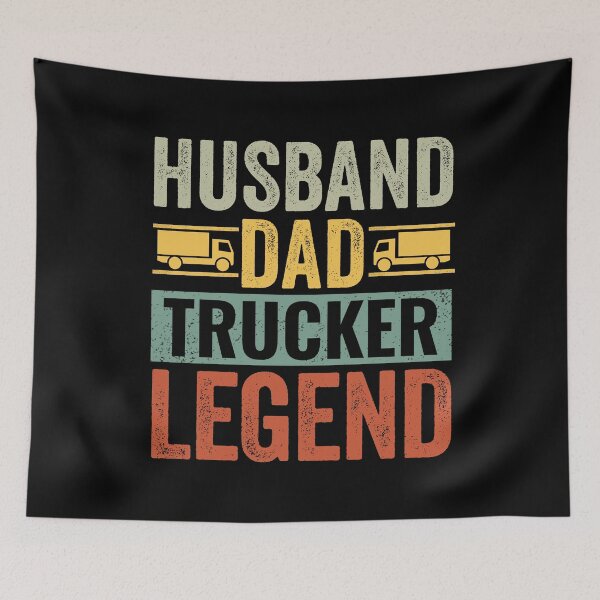 Item preview, Husband Dad Trucker Legend Truck Driver Trucking designed and sold by cimibaka25.