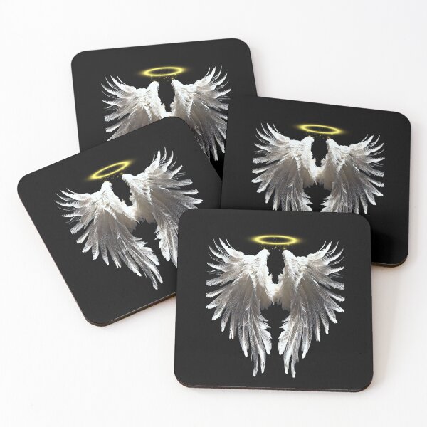 Item preview, White angel wings with halo designed and sold by SteampunkMoai.