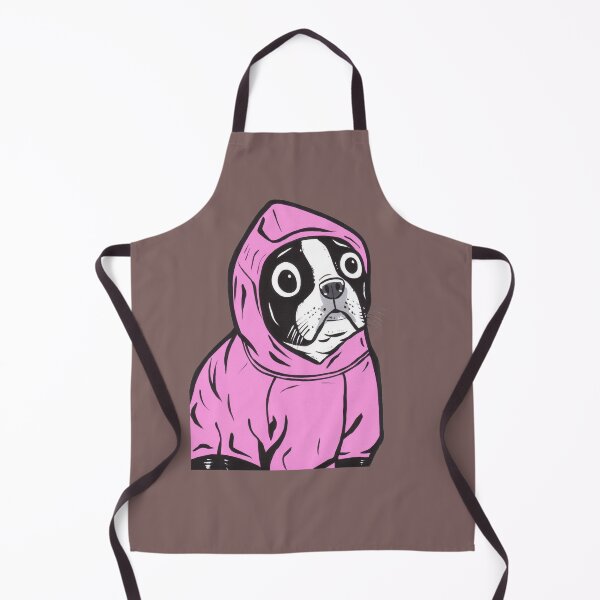 Item preview, Boston Terrier Pink Hoodie designed and sold by turddemon.