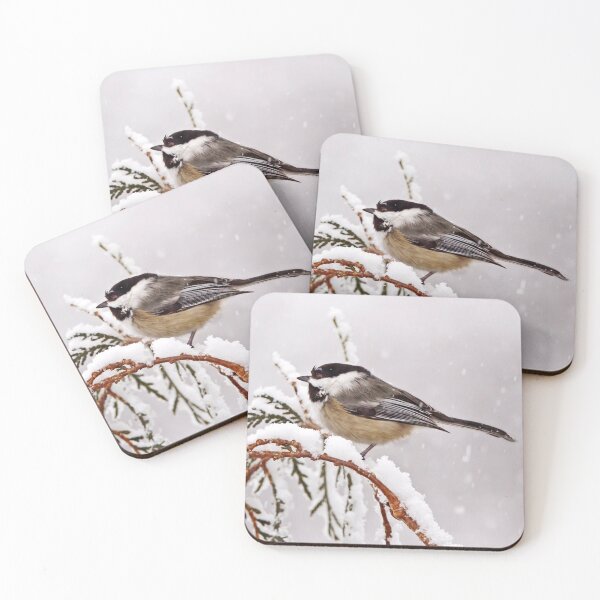 Item preview, Chickadee in the snow designed and sold by KRFNatureGifts.