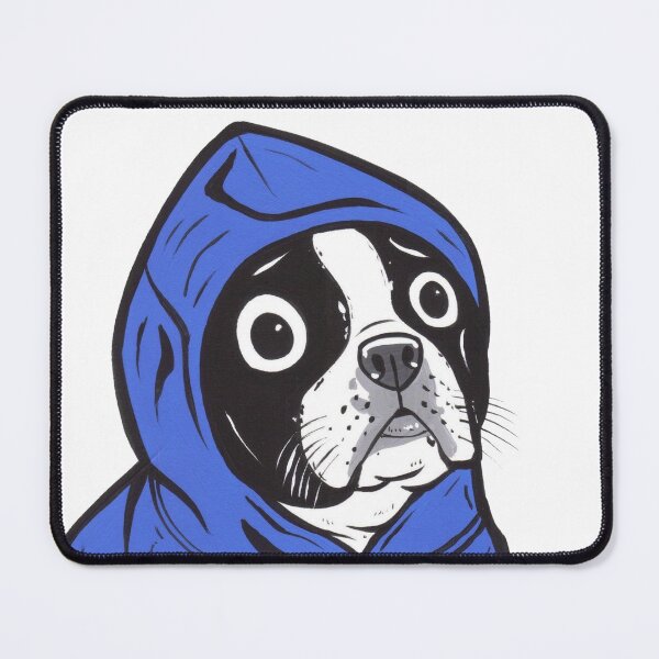 Item preview, Boston Terrier Blue Hoodie designed and sold by turddemon.