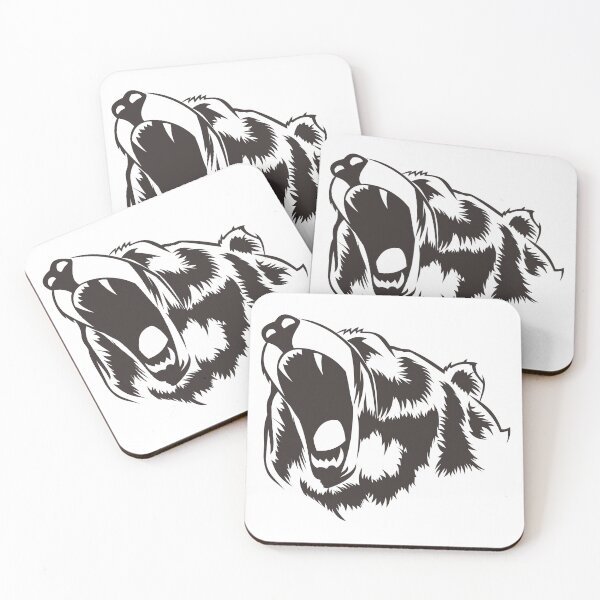 Item preview, Vector Illustration of bear head designed and sold by nigellas.