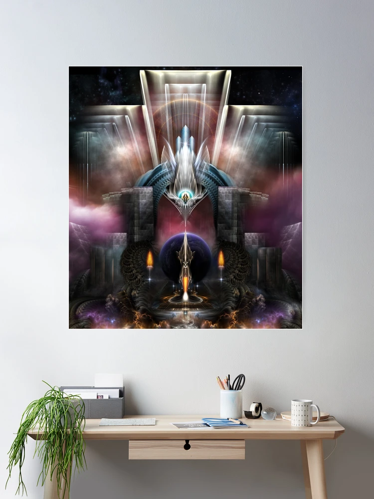 The Torrin Artifact Fractal Art by Xzendor7 Wall Decor Poster Art Print