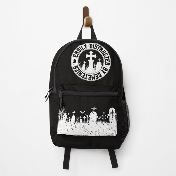 Item preview, Easily Distracted by Cemeteries Graveyard Halloween designed and sold by NoBonesLife.
