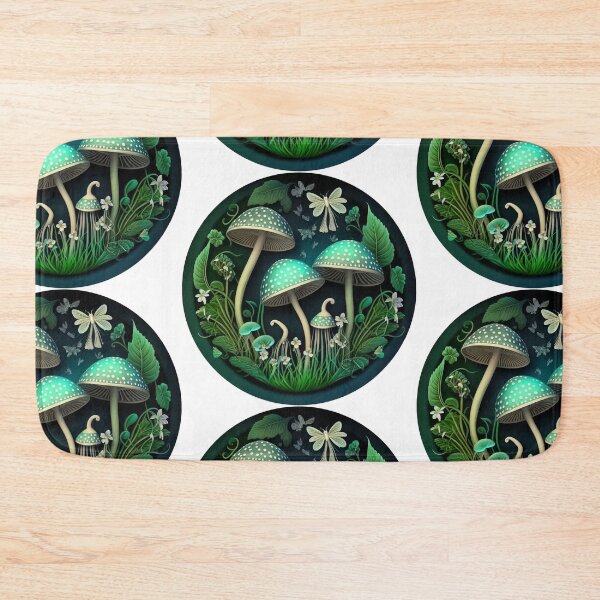 Item preview, Cottagecore Shrooms in the Forest designed and sold by TheJadeCat.