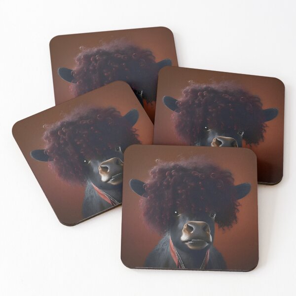Item preview, Funky 1970s Surrealist cow - Animal Art designed and sold by Chrisjeffries24.