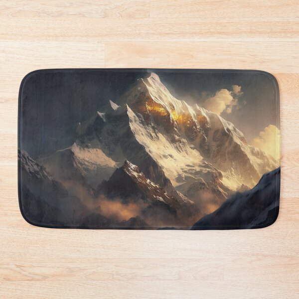 Item preview, Oil Painting of Annapurna mountain range during golden hour designed and sold by UmagineArts.