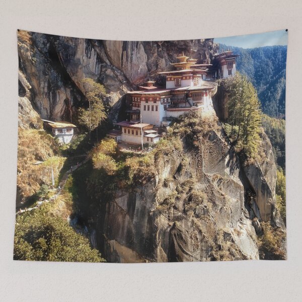Item preview, Taktshang Goemba - Tiger's Nest Monastery designed and sold by Kathy Weaver.