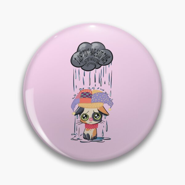 Item preview, I just don't have good days - Sad Clown Cat designed and sold by gaslight-n.
