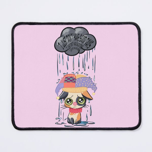Item preview, I just don't have good days - Sad Clown Cat designed and sold by gaslight-n.