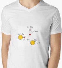 Absolute Inelastic Collision Men's V-Neck T-Shirt