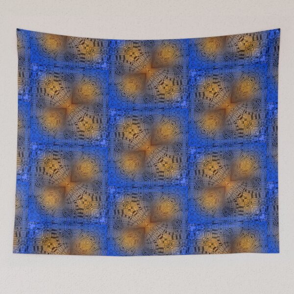Item preview, Golden Puzzle KM Blue Hue designed and sold by Xzendor7 Digital Art Creations.
