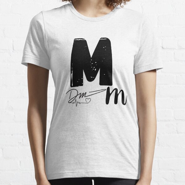 Letter M Gold Monogram Mom Mother Mommy Queen Golden Crown Premium T-Shirt