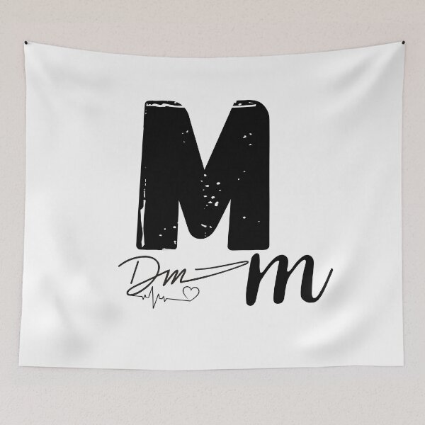 Item preview, Alphabet ABC I Love You, Letter M Monogram designed and sold by STEPHEN-KEMP.