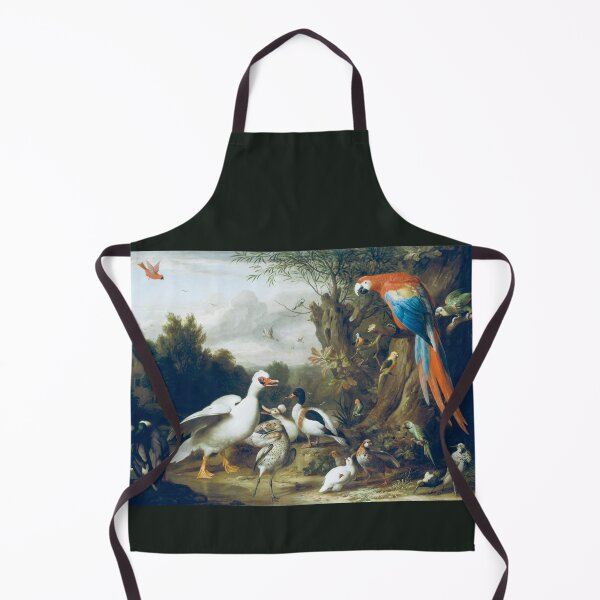 Item preview, A Macaw, Ducks, Parrots and Other Birds in a Landscape by Jacob Bogdani (digitally enhanced) designed and sold by Amanda1775.