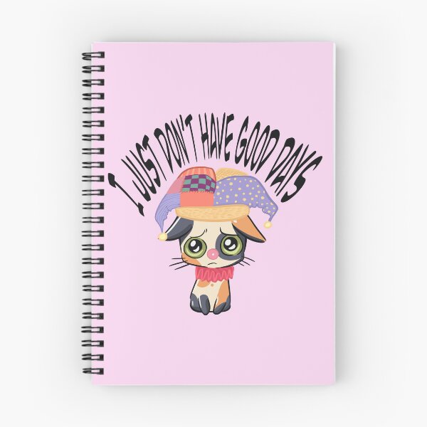 Item preview, I just don't have good days - Sad Clown Cat - No Cloud, W/ Text designed and sold by gaslight-n.