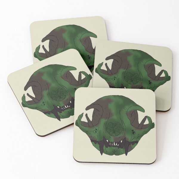 Item preview, Cat Skull Algae Covered designed and sold by Ashley Gagnon.
