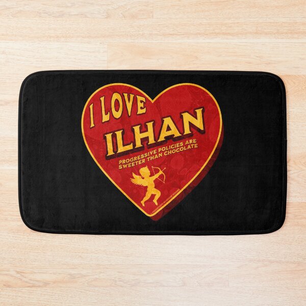 Item preview, PMD00463 Progressive Movement Designs I Love Ilhan Omar for progressives Bernie Sanders supporters or progressive Democrats designed and sold by ProgressiveLeft.
