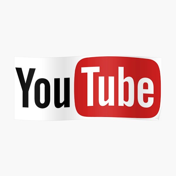 Youtube Logo Wall Art Redbubble
