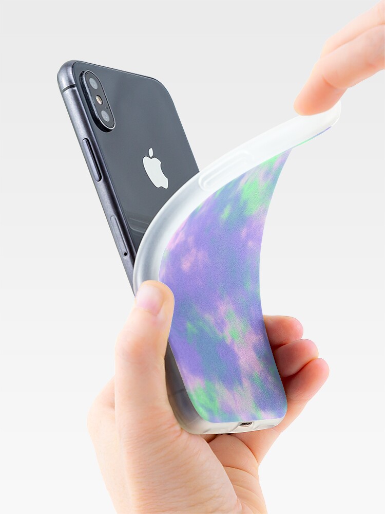 Apple Iphone Tie Dye Iphone X Case Groovy Boho Purple Green