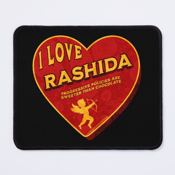 Item preview, PMD00465 Progressive Movement Designs I Love Rashida Tlaib for progressives Bernie Sanders supporters or progressive Democrats designed and sold by ProgressiveLeft.