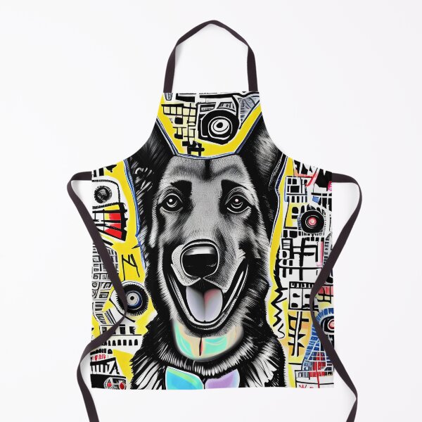 Item preview, German shepherd abstract black designed and sold by Willem Horinga.