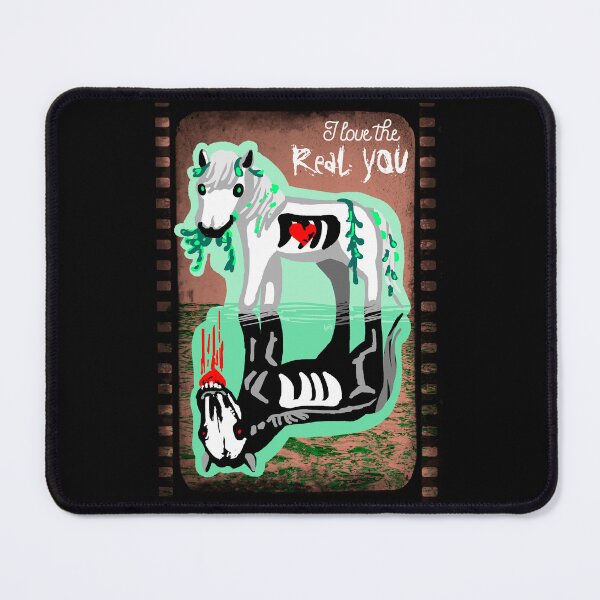 Item preview, I love the real you! Kelpie buddies white horse designed and sold by sandpaperdaisy.