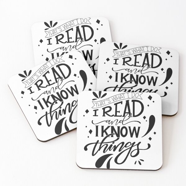 Item preview, I Read and I Know Things Book Lover  designed and sold by Thenerdlady.