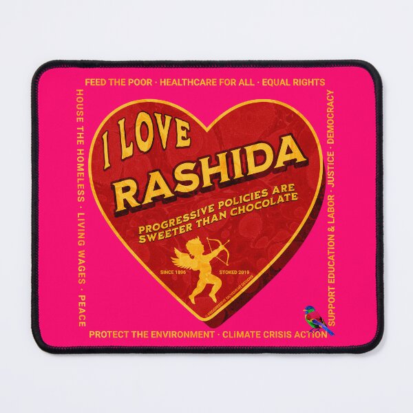 Item preview, PMD00466 Progressive Movement Designs I Love Rashida Tlaib Progressive Policy progress goals for Bernie Sanders supporter progressives designed and sold by ProgressiveLeft.