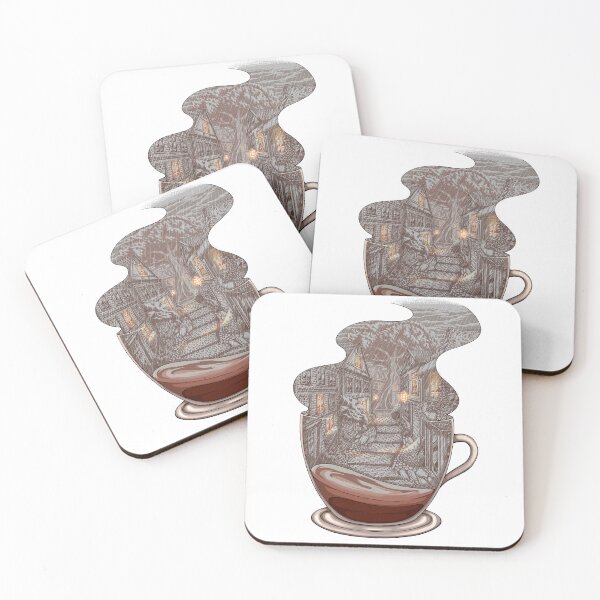 Item preview, Coffee In a Rainy day designed and sold by circleinpaper.