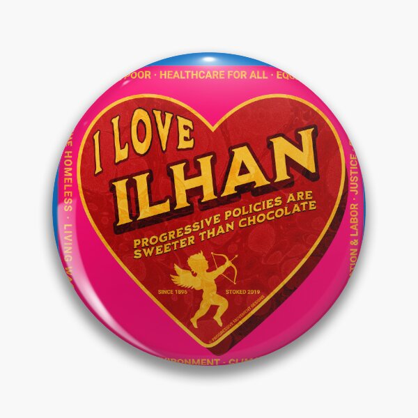 Item preview, PMD00464 Progressive Movement Designs I Love Ilhan Omar Progressive Policy progress goals for Bernie Sanders supporter progressives designed and sold by ProgressiveLeft.