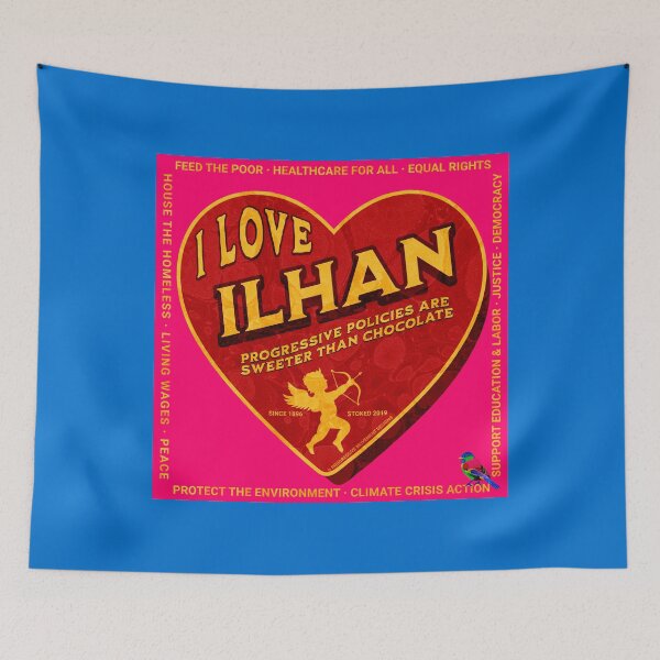 Item preview, PMD00464 Progressive Movement Designs I Love Ilhan Omar Progressive Policy progress goals for Bernie Sanders supporter progressives designed and sold by ProgressiveLeft.