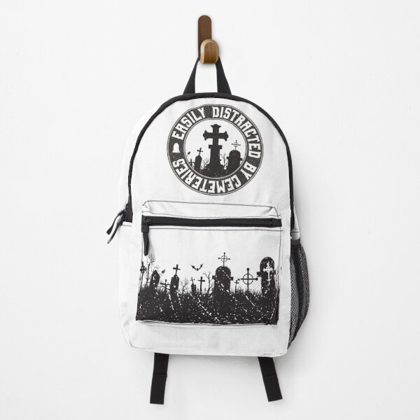 Item preview, Easily Distracted by Cemeteries Graveyard Enthusiast designed and sold by NoBonesLife.