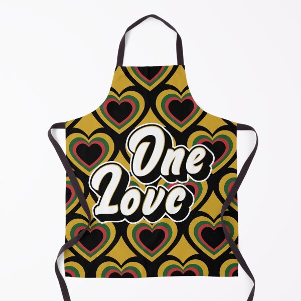 Item preview, One Love Retro Hearts designed and sold by Rachel Dash-Williams Creative.