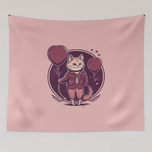 Item preview, Romantic Valentines Day Norwegian Forrest Cat Victor  designed and sold by Vaporboy1994.