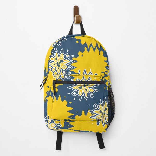 Item preview, Yellow and blue crisp shapes pattern designed and sold by flamendes.