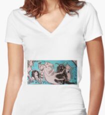 Lonely Women's Fitted V-Neck T-Shirt