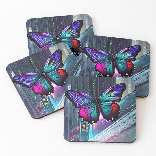 Item preview, cyberpunk butterfly designed and sold by Its-a-wild-life.