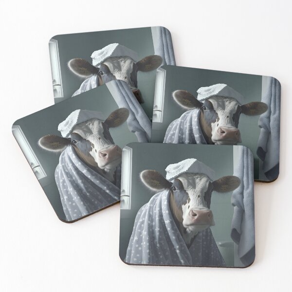 Item preview, cow bath time - Animal Art designed and sold by Chrisjeffries24.