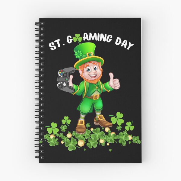 Item preview, SAINT GAMING DAY FUNNY LEPRECHAUN HOLDING A GAME CONTROLLER designed and sold by kammouri.