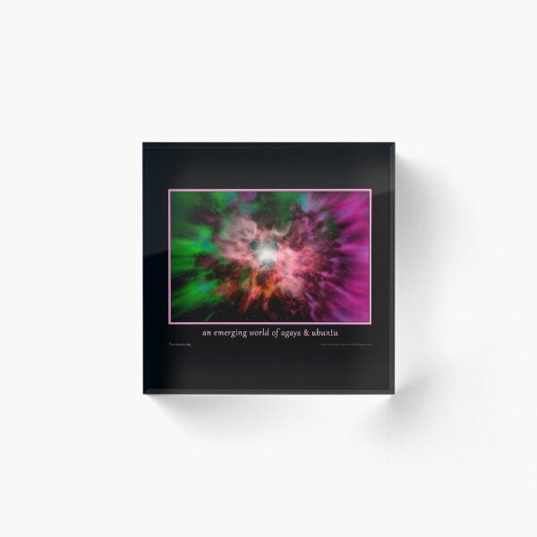 Novasutras Agaya & Ubuntu 'Source' Acrylic Block