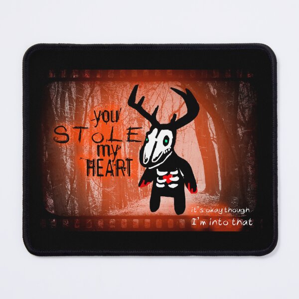 Item preview, Wendigo you stole my heart valentine card sticker designed and sold by sandpaperdaisy.