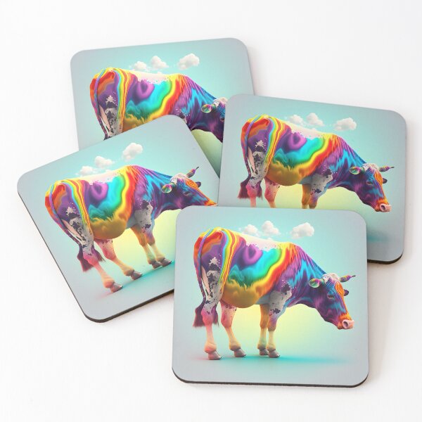 Item preview, Psychedelic Cow - Animal Art designed and sold by Chrisjeffries24.